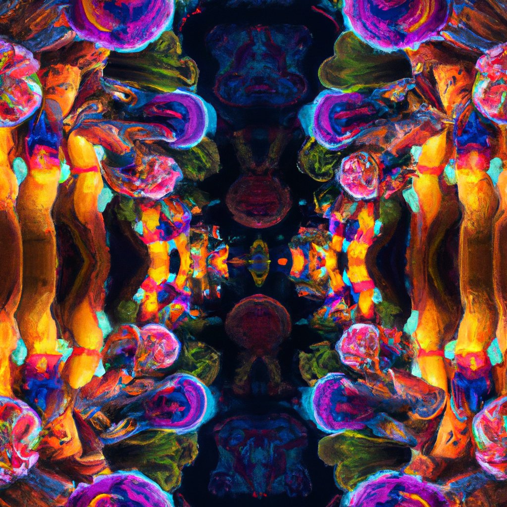 Trippy Mushroom Art